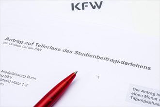 Application form of the KfW-Foerderbank