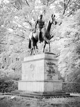 Equestrian monument at the trotting race track in Berlin Karlshorst