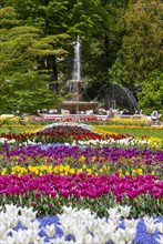 Alps Solespringbrunnen in the spa gardens Bad Reichenhall