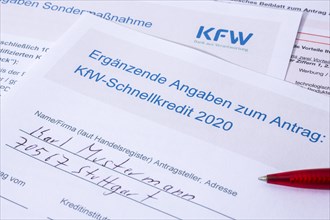Application forms of the KfW-Foerderbank