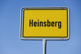 Place name sign Heinsberg
