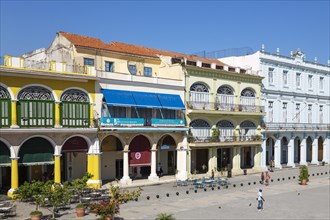 Plaza Vieja with its restored porticoed buildings