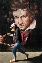 Wall painting Ludwig van Beethoven