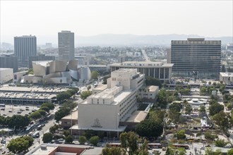 View from Los Angeles City Hall of the Walt Disney Concert Hall