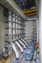 Engine installation in Oberhausen pumping station
