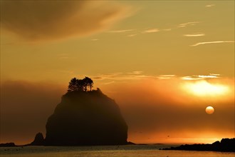 Sunset over the Pacific Ocean at La Push