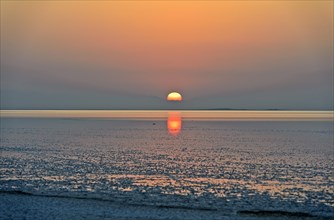 Sunrise over the Assale Salt Lake