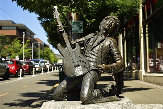 Statue of Jimi Hendrix