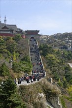 Top stairs at Mount Tai Shan