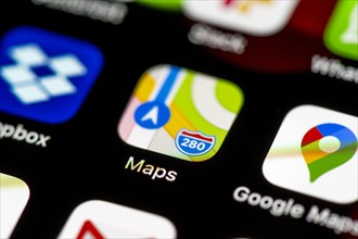 Apple Maps and Google Maps Icon