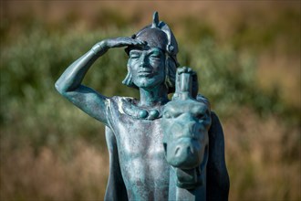 Sculpture of Viking Leif Eriksson