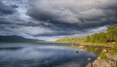 Thunderclouds over the sea