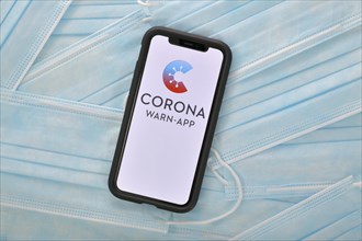 Smartphone with Corona Warn-APP