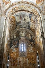 Apse of the Episcopal Church of St. Nicholas Minda decorated with frescoes from the 17th century