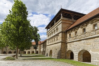 Fortress wall with fortified defence defence defence defence defence defence defence defence defence tower and arcades