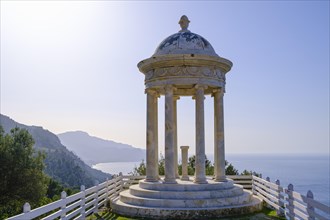 White marble temple at Son Marroig Manor