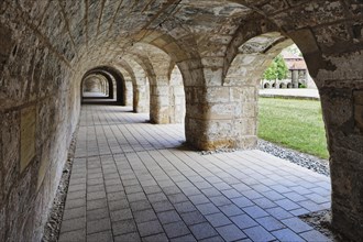 Arcades under the fortress wall