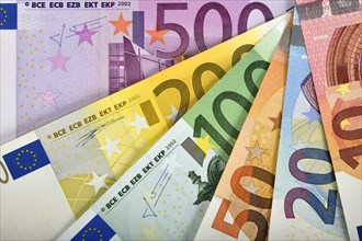 EURO banknotes money fan