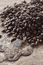 Roasted arabiga coffee beans