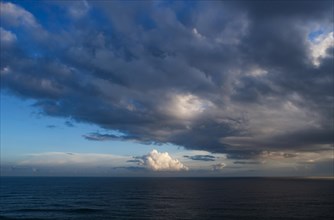 Cloud atmosphere at the Atlantic Ocean