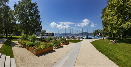 Esplanade with marina