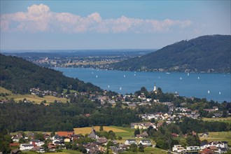 View from Kronberg to Attersee am Attersee