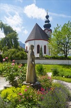 Herb garden Marienheilgarten with Marien pilgrimage church