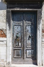 Old house entrance door in Murano