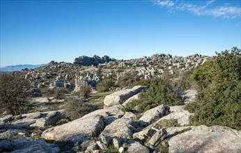 Rock formations of limestone