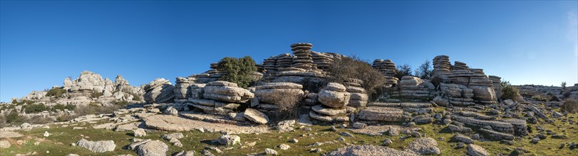 Rock formations of limestone