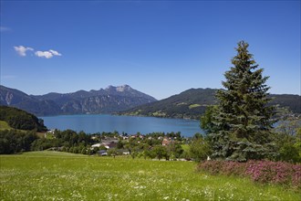Seefeld am Attersee with Schafberg