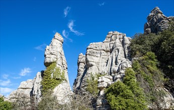 Rock formations of limestone