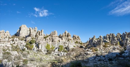 Rock formations of limestone