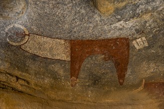 Cave paintings in Lass Geel caves