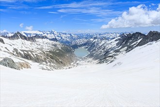 Oberaar Glacier with Lake Oberaar