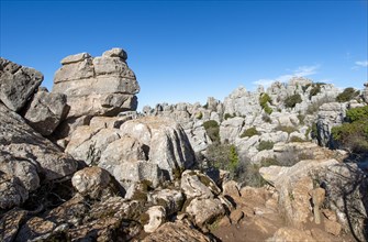 Rock formations of limestone