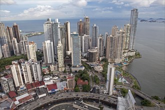 Skyscrapers in the district of Punta Paitilla in the bay of Panama City