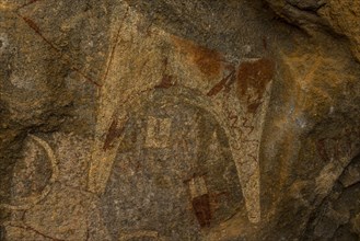 Cave paintings in Laas Geel caves