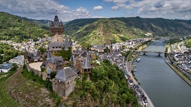 Cochem Castle above the Moselle near Cochem