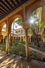 Patio with colonnade