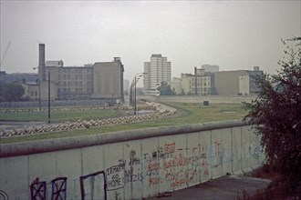 View across the Berlin Wall near Potsdamer Platz