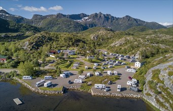 Norwegian camp site on the Lofoten Islands