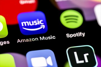 Amazon Music and Spotify