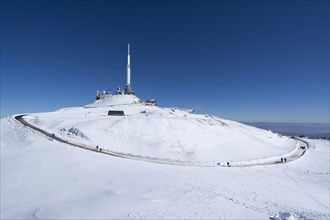 Meteorological observatory and transmission tower on the summit of the Puy de Dome