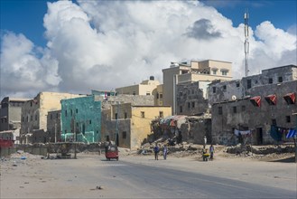 The destroyed old town of Mogadishu