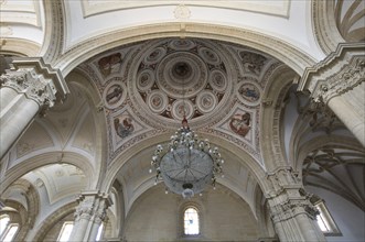 Chandelier and vaults of Baeza Cathedral