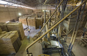 Coffee plantation processing plant in Carmo de Minas