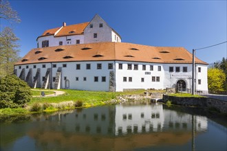 Castle Klippenstein with reflection in water