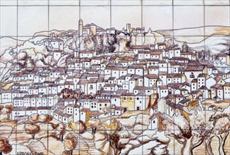 Tiled image of the village of Casares