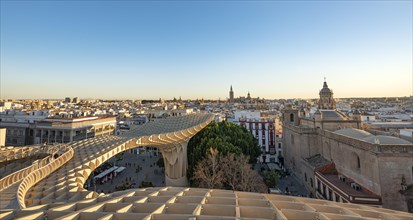 View over Sevilla from Metropol Parasol